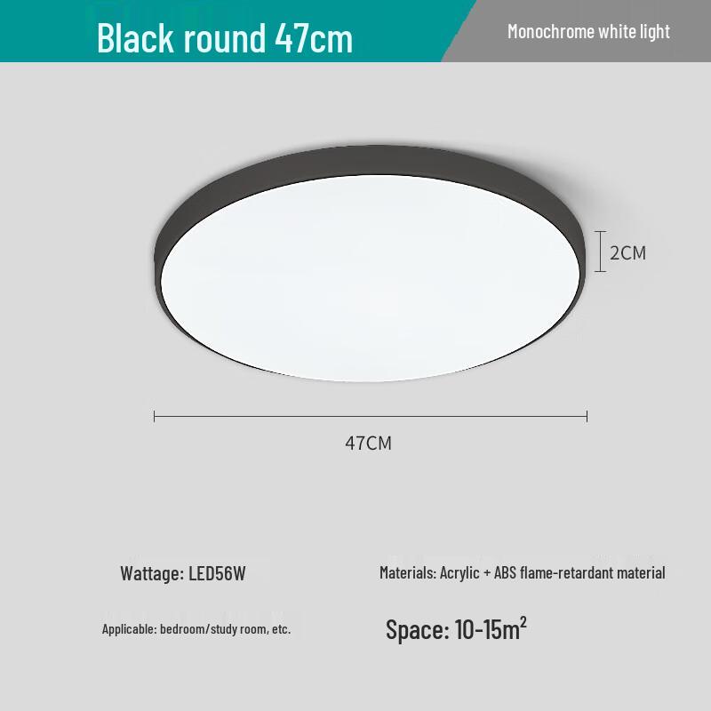 Modern LED Ceiling Light with 3-Color Dimming