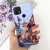 For Oppo A15 A15s Case Soft Silicone Phone Cases For OppoA15s A 15 s OppoA15 Cute Marble Moon Animals Back Cover Coque Capa Etui