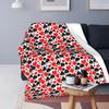 Playing Poker Card Flannel Throw Blanket Hearts Square Clubs Spades Fashion Cozy Bedspread Fleece Travel Super Soft Blanket King