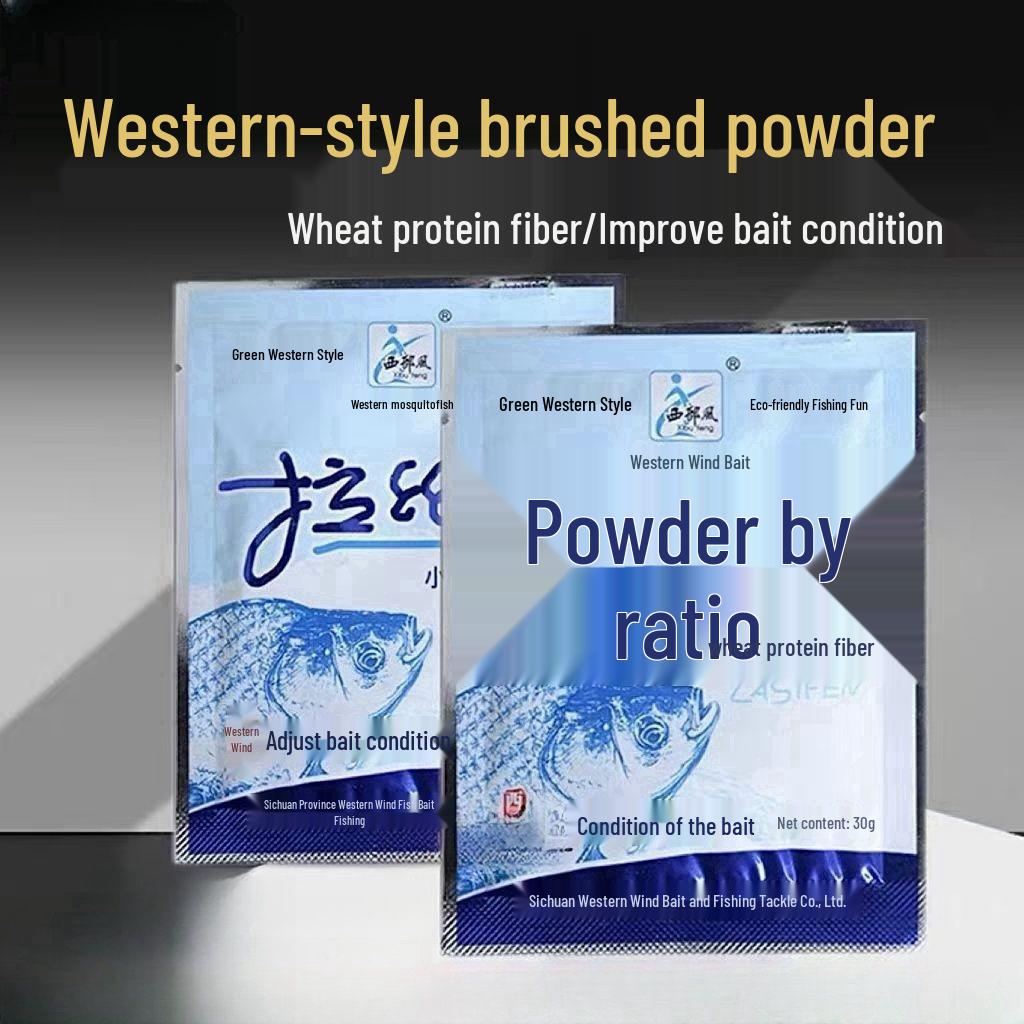 

Western Fishing Bait Additive with Stretch Powder: 450 packets (30g each, 9 bags per set, 50 sets total).