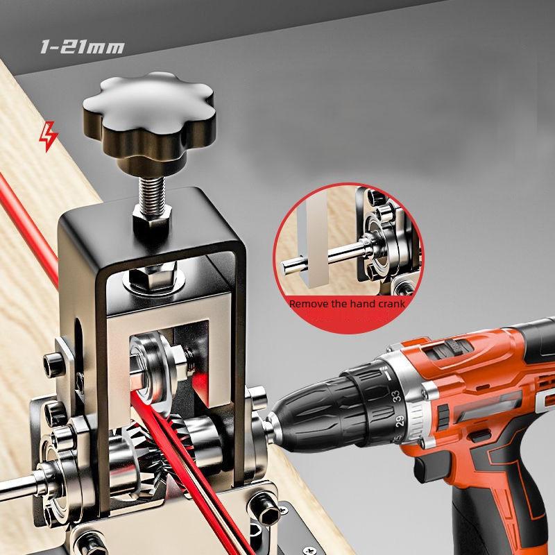 1-21mm Wire Stripper Manual Wire Stripping Tool Portable Electric Drill Powered Copper Scrap Wire Peeler Hand Crank Support Use