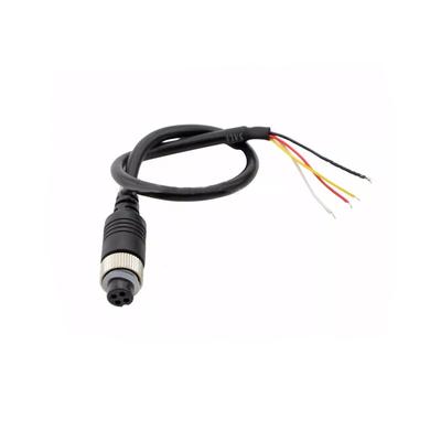 4-Pin Connector From Monitor Side Female With Nut 20 Cm