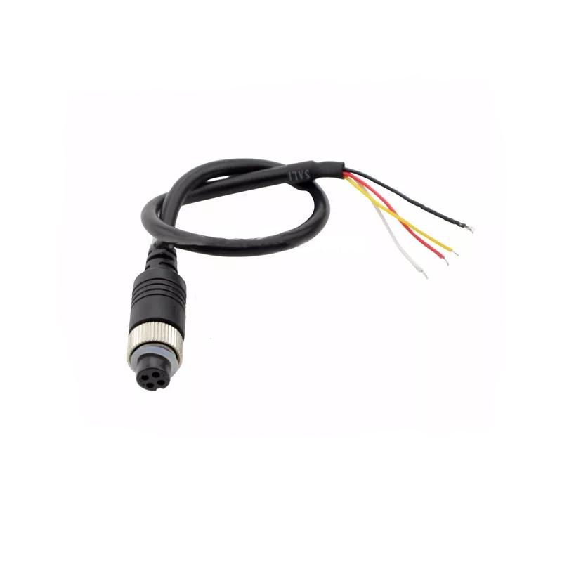 4-Pin Connector From Monitor Side Female With Nut 20 Cm