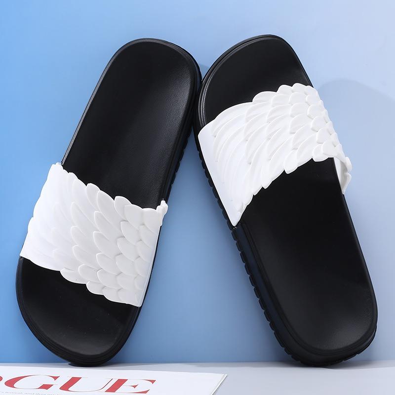 

Summer new men s cool slippers, non-slip and wear-resistant thick-bottomed beach, one-word drag for domestic sales 44-45