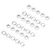 500 Sets 8mm Grommet Eyelet Kit Rust Prevention Metal Leather Grommets Kit Eyelets Tool Kit for Repairing Decorating