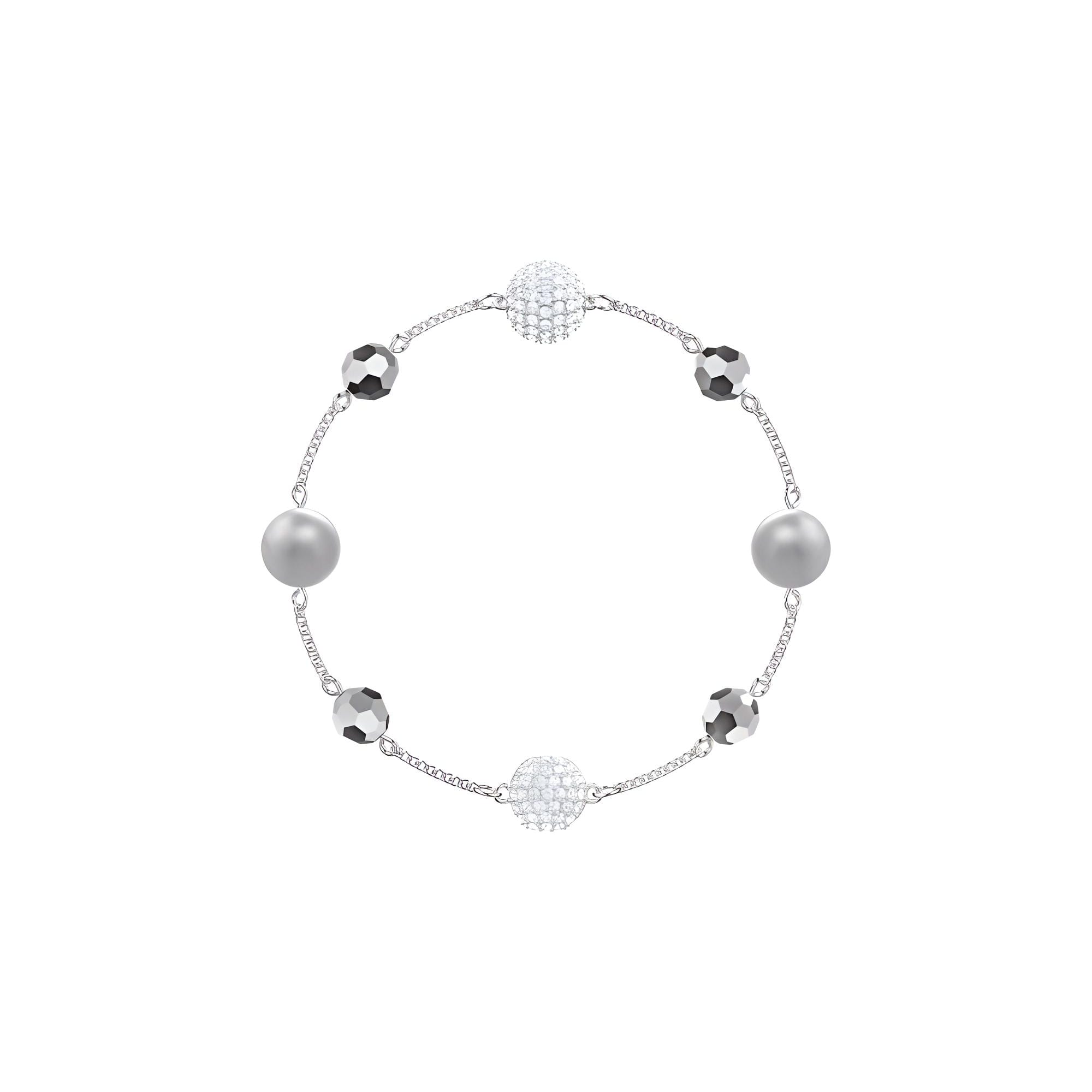 Swarovski Faux Crystal Bracelets Women`s Silver