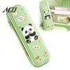 Waterproof Stationery Box for Students Kids Pencil Case with Multi Compartment, Astronaut/Rabbit/Panda/Cat Cartoon Portable Bag Pattern Print, School