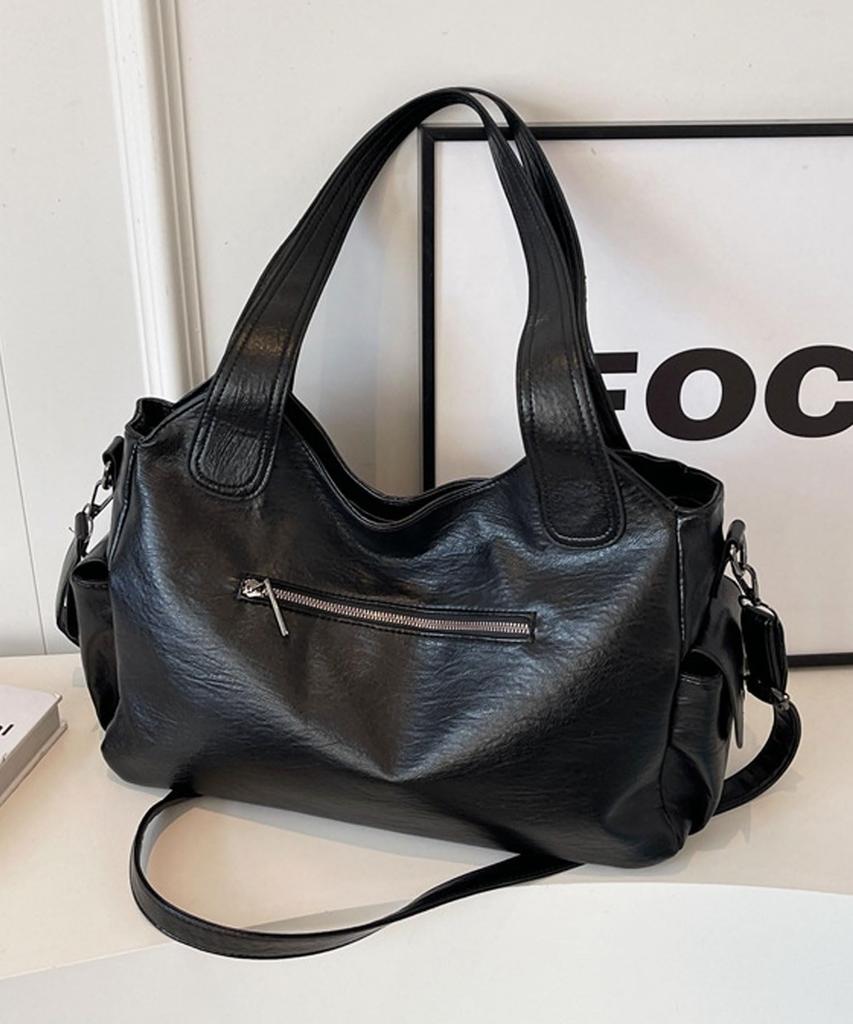 Ninon Women's Large Shoulder Bag, Crossbody Bag, Large Capacity, Zippered Tote Bag, Perfect for Commuting, School, and More, Stylish, Horizontal