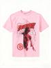 2026 New Authentic Product  New HighQuality Night Magic Rain Comic Print LargeSized LooseFitting Casual TShirt