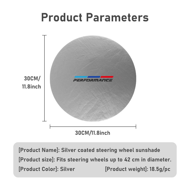 Foldable Car Steering Wheel Sun Shade Sun Protection Anti-uv Sunscreen For BMW 1 3 4 5 6 7 Series M X1 X3 Performance Alpina G20 3YHB