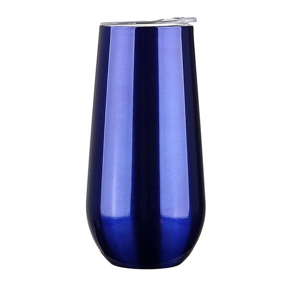 

6 унций термос из нержавеющей стали бокал для шампанского с крышками бокал для вина пивная кружка свадебная вечеринка праздничная кружка подарок 6oz синий