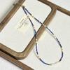Elegant Lapis Lazuli and Freshwater Pearl Necklace for Women - Versatile Clavicle Chain, Super Fairy Design.