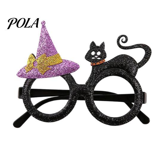 Novelty Themed Party Eyewear Halloween Pumpkin Glasses, Funny for Kids Adults, Spooky Cute Ghost Eyeglass Frames Photo Booth Props, Trick or