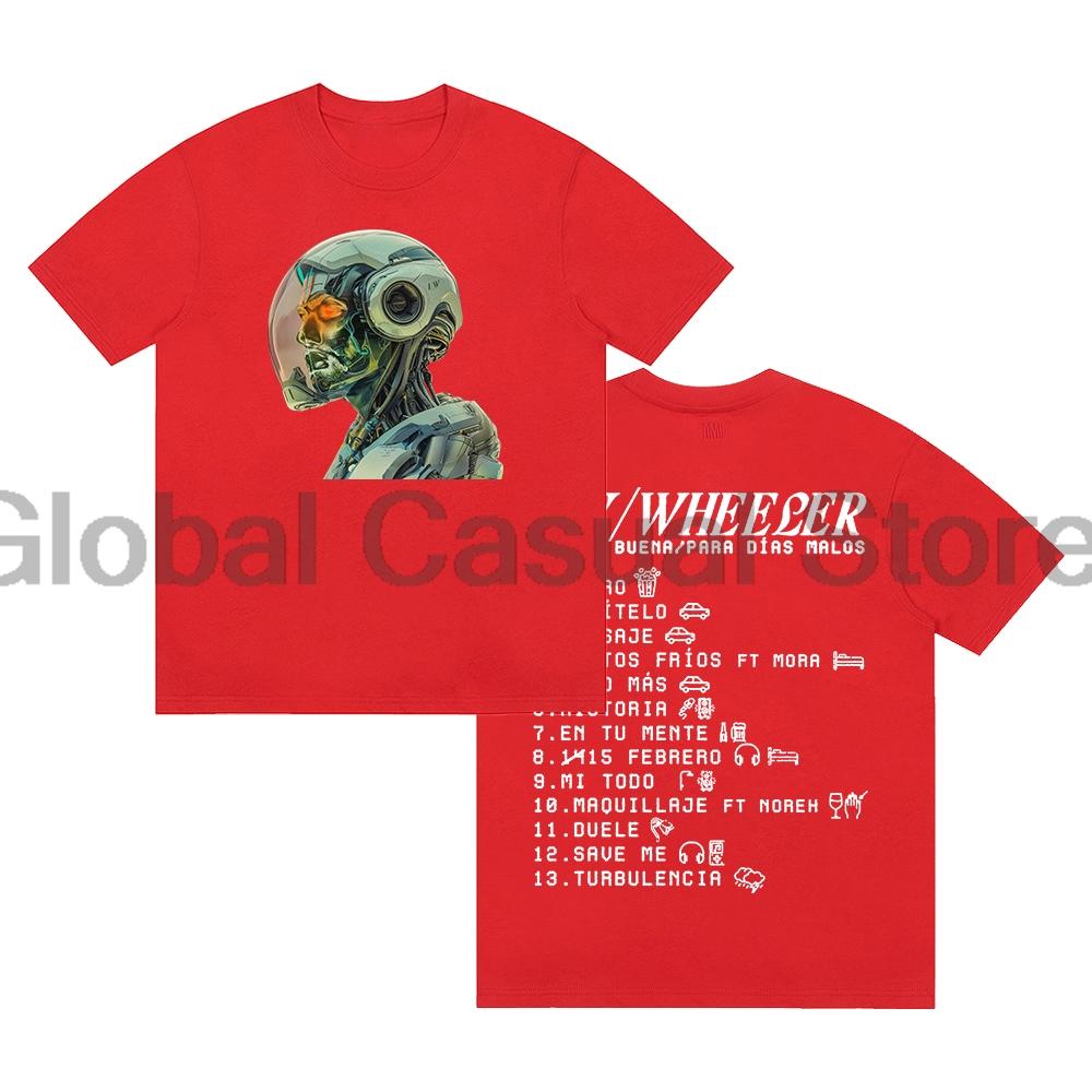 

Jay Wheeler Musica Buena Para Dias Malos Album Tshirt 2024 World Tour Crewneck Short Sleeve Tee Unisex Women Streetwear Tops S