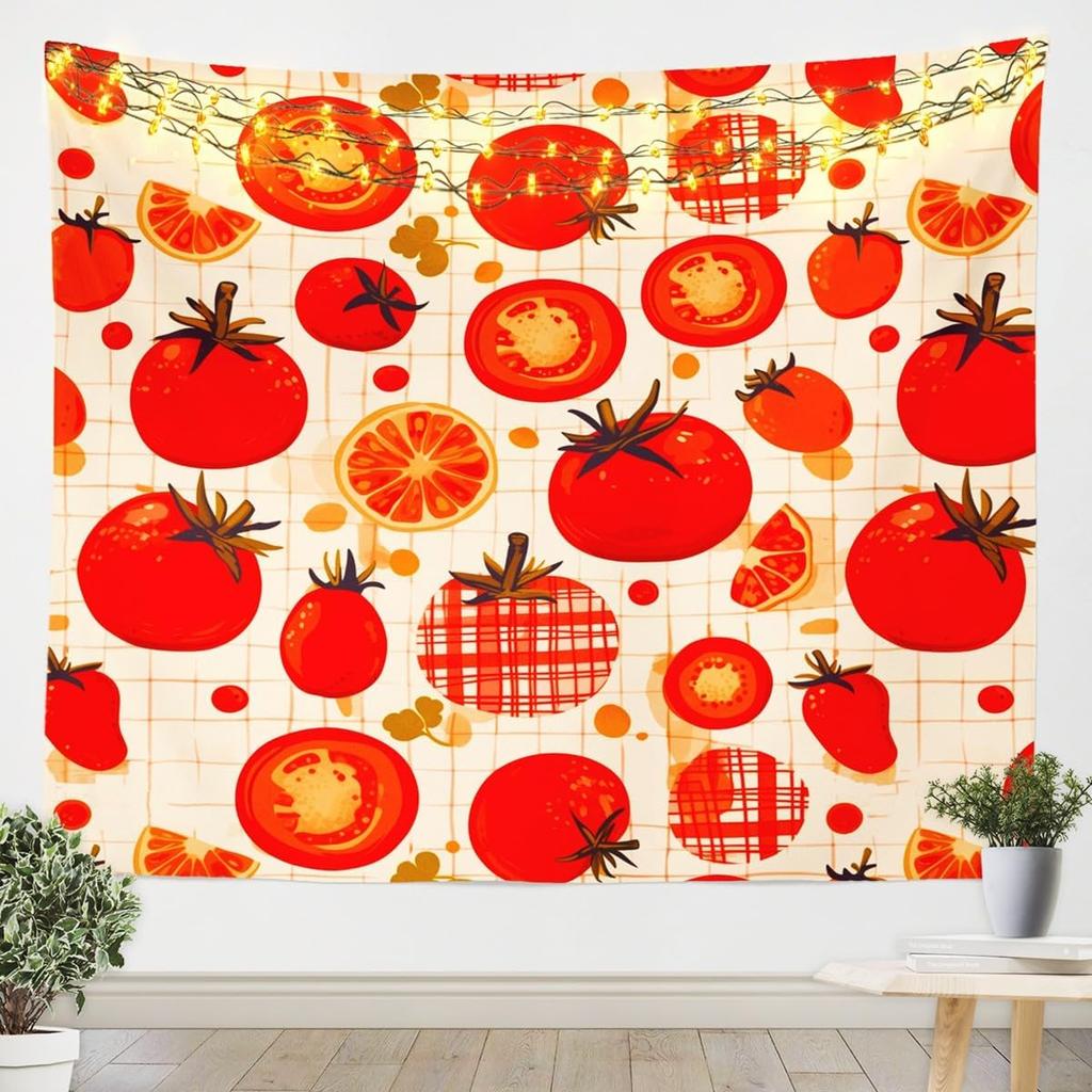 3D Peach Tapestry For Bedroom Aesthetic White Flower Tapestry Chic Rustic Floral Wall Tapestry,Green Leaves Tapestries Pink And