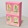 Pink Waite Tarot, The Dreamy Pink Collage Tarot Deck, 78  Aesthetic Kawaii Tarot Cards with Meanings, Double-embossed 12*7cm