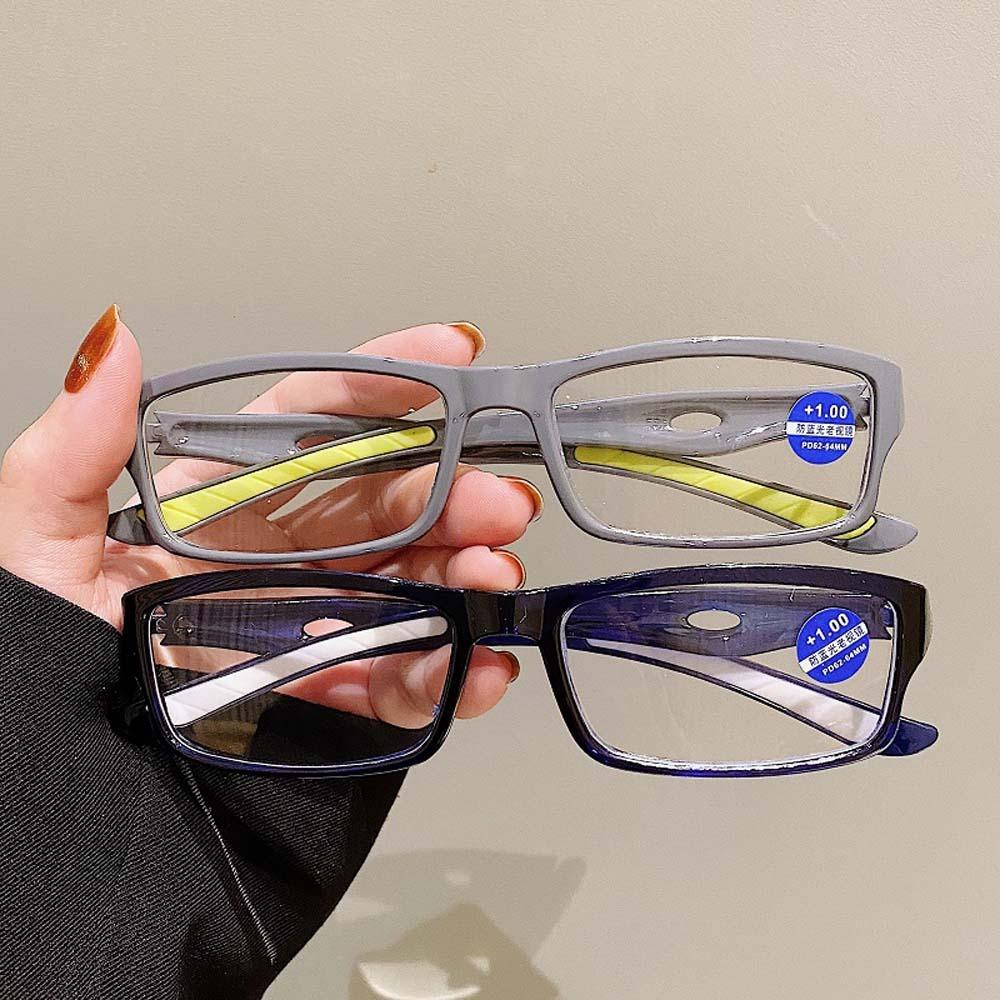 PC Lesebrille für ältere Menschen Zink Zinklegierung Unisex Alterssichtigkeit Brille Neu Anti-Blaulicht-Brille Frauen