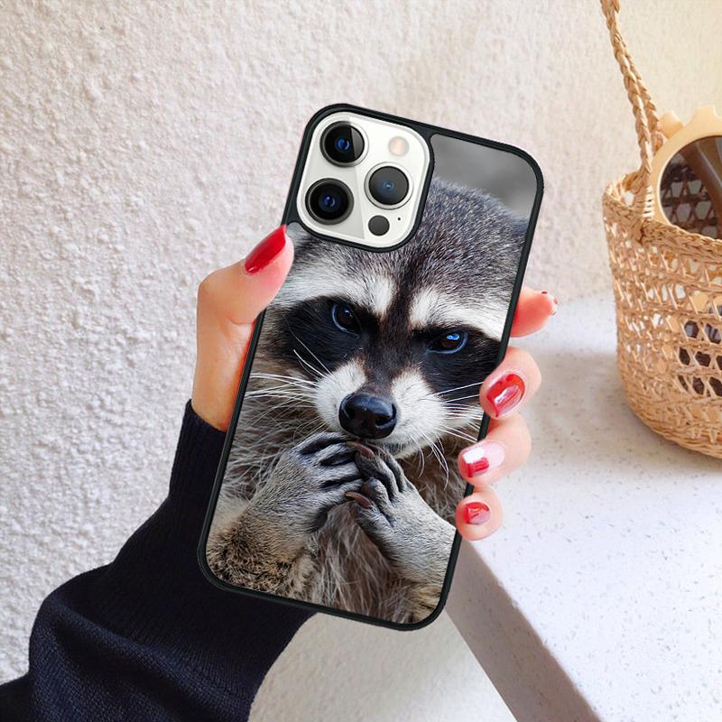Kawaii Baby Raccoons Racoons Phone Case for iPhone 17 Air 16 Coque 15 14 12 13 PLUS 11 PRO MAX Back Cover Fundas Shell