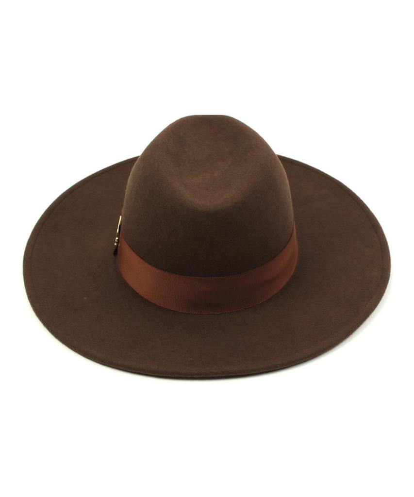 Yunibeosyeolkemiseuteuli Br Line Wool Brown Fedora