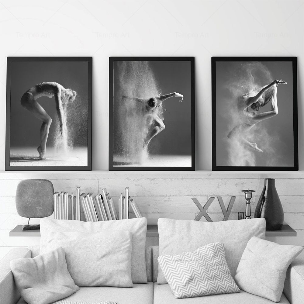 Modern Art Ballet Dancer Girl Nordic Posters And Prints Elegant Lady Wall Art Canvas Painting Picture For Living Room Home Decor