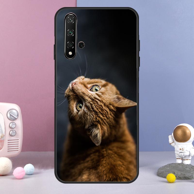 Cute Cat Animal For Huawei Nova 5T 9 10 SE 7i 8i 11i 12i Y73 Y90 Y70 Y72 Y61 Y91 Y60 P20 P30 P40 Lite Case