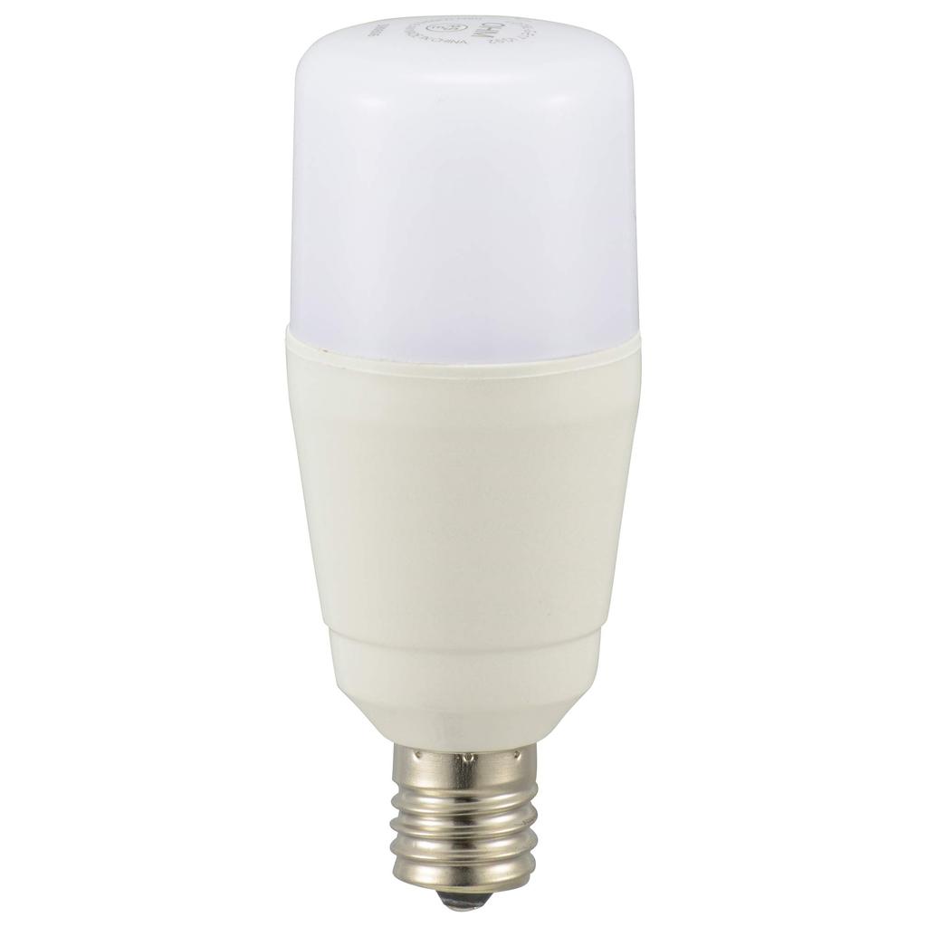 LED Light Bulb, T-shape, E17 Base, Equivalent To 60W Incandescent Bulb, Warm White, LDT6L-G-E17 IG92 06-3739, OHM (OHM Electric Co., Ltd.)