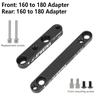 ATWEINA Road Bike Bicycle Disc Brake Aapter Flat Mount CNC Front Rear 180mm Disc Brake Rotor Adapter with Bolts Bicycle Parts