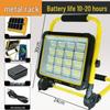 Rechargeable Solar LED Flashlight: High Power, Long Range, Waterproof, with Side Light & Remote Control.