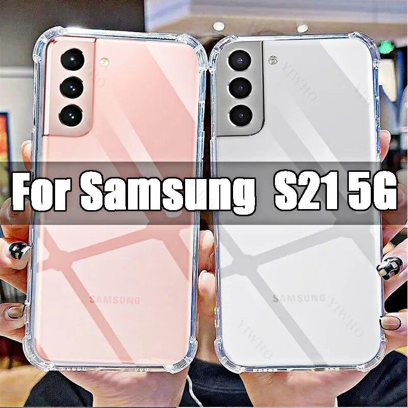 

Мягкий чехол для телефона Samsung Galaxy S21 5G, прозрачный ТПУ для Sumsung S 21 5g 6,2 дюйма SM-G991B, противоударный чехол с защитой от царапин