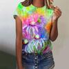 Flower Bird Butterfly 3D Print T-Shirt Women's O-Neck Casual Short Sleeve T Shirt Streetwear Harajuku Tees Tops Female Clothing