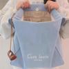 Casual Denim Tote Bag - Single Shoulder Strap - Suitable for Commuting and Studying, with A Laptop Compartment.