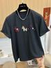 2026 Spring/Summer Women's Cartoon Embroidered Short Sleeve T-shirt - Stylish, Youthful Look