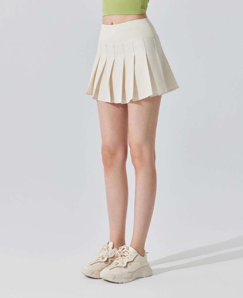 Antibacterial Pleated Athletic Skirt: Nude Feel, Quick-Dry, Anti-Exposure, Yoga, Golf, Tennis