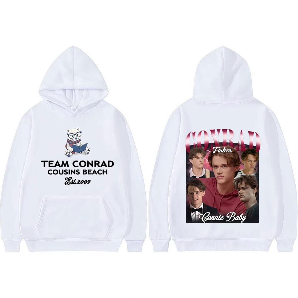 Team Conrad Cousins Beach Sweatshirt I Turned Pretty Movie Y2k Conrad Fisher Hoodies Men Women Oversized Loose Hoodie Streetwear