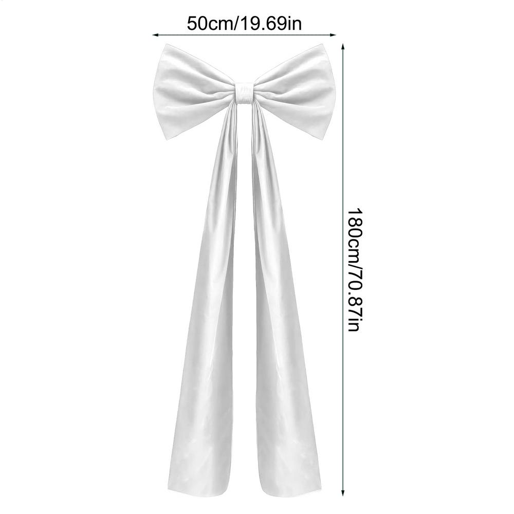 

Christmas Tree Bows Large Home Decor Velvet Christmas Bows Holiday Decor For Indoor Outdoor Mantel Fireplace Front Door Wreath 1pc белый