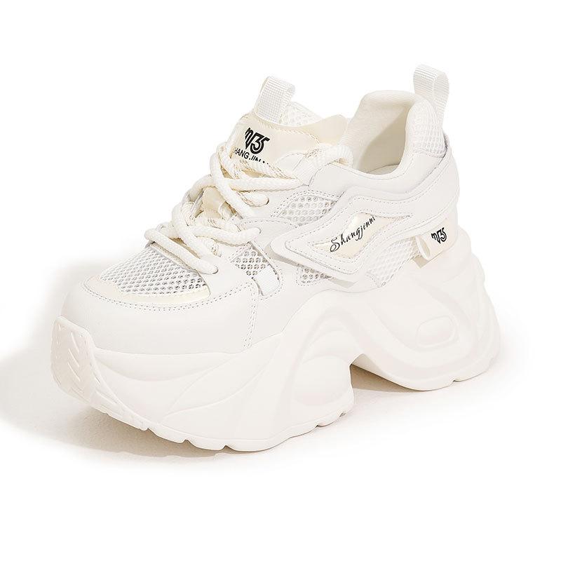 Dad Shoes Women's Summer 2025 New Fashion Versatile Mesh Sports Casual Shoes Thick-soled Women's Shoes