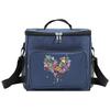 Thermal Organizer Handbag Insulated Lunch Bags Cooler Box for Student Portable Waterproof Camping Storage Boxes Love Printing