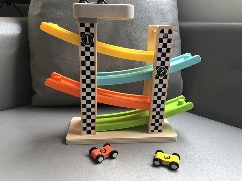 Tebaoer Gliding Track Car Slide Toy for Kids