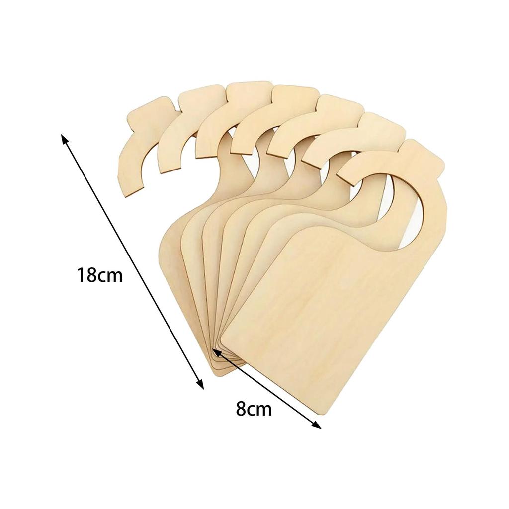 7x Clothing Rack Size Dividers Wooden Clothing Size Separator Baby Closet Dividers for Department Stores Newborn Baby Gift