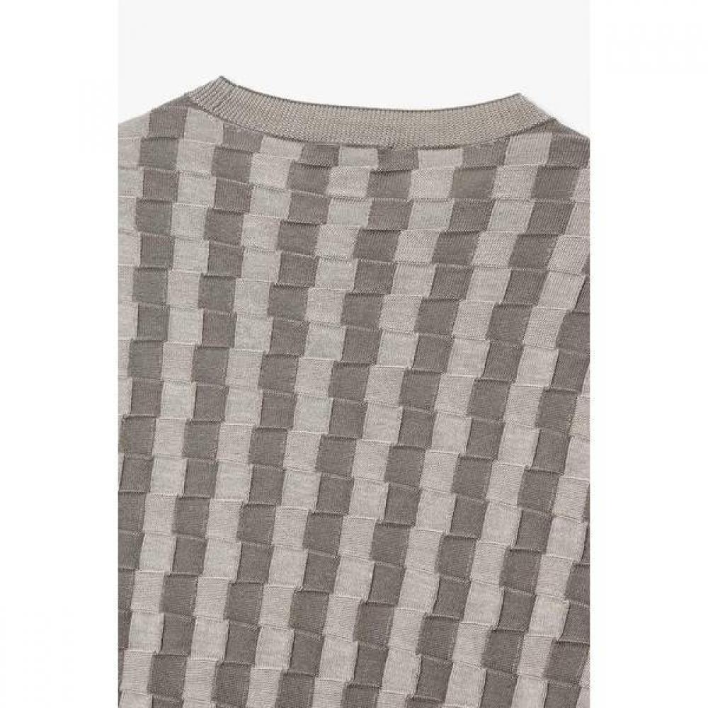 Emporio Armani Men S Wool Blend Checkerboard Pattern Knit A516128032