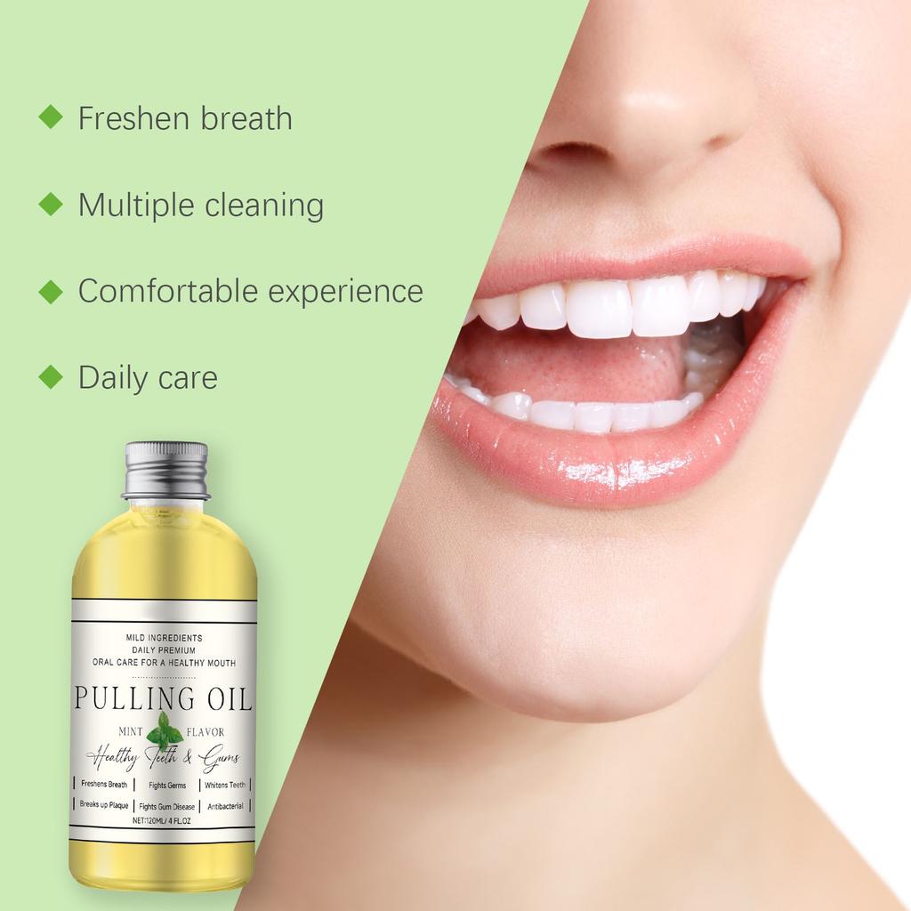 Pulling OilDental Care Mouthwash OilMouthwash Oil Helps Remove Bad Breath And Tartar Making Your Breath Fresher120ml