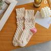 New Women Socks Korean Style Flower Trend Casual Cotton Socks Girls Frilly Ruffle Cute Sweet Breathable Kawaii Crew Socks Girls