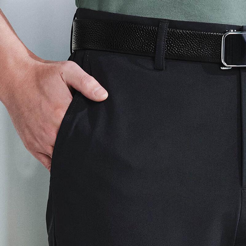 YOUNGOR Men's Breathable Straight Fit Business Casual Pants