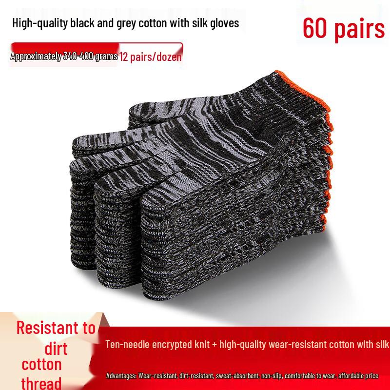 Yuzhuxun Heavy-Duty Non-Slip Work Gloves
