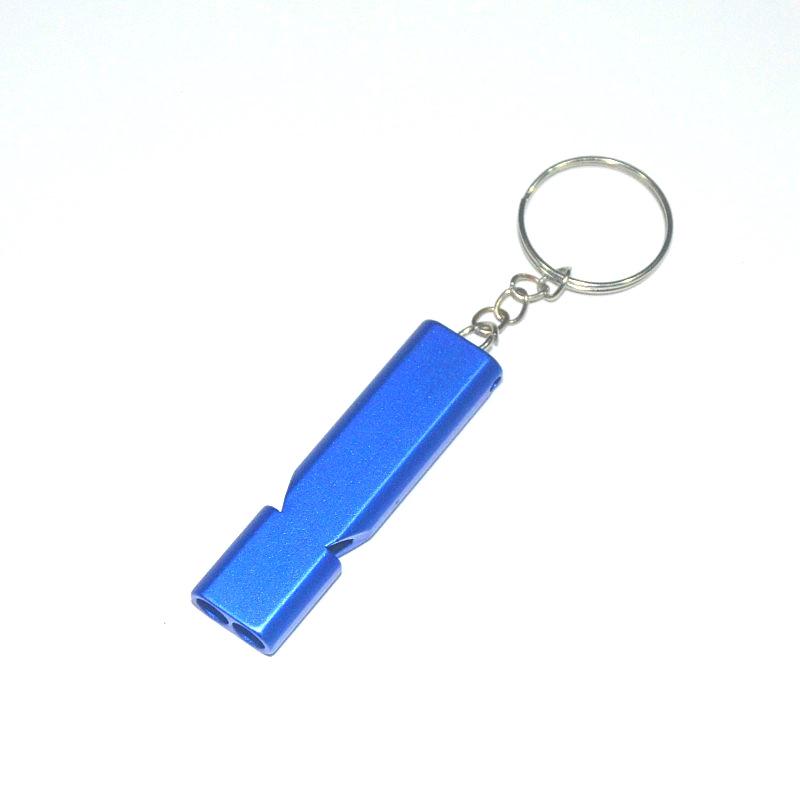 EDC Portable Double Tube High-Frequency Aluminum Whistle for Outdoor Survival