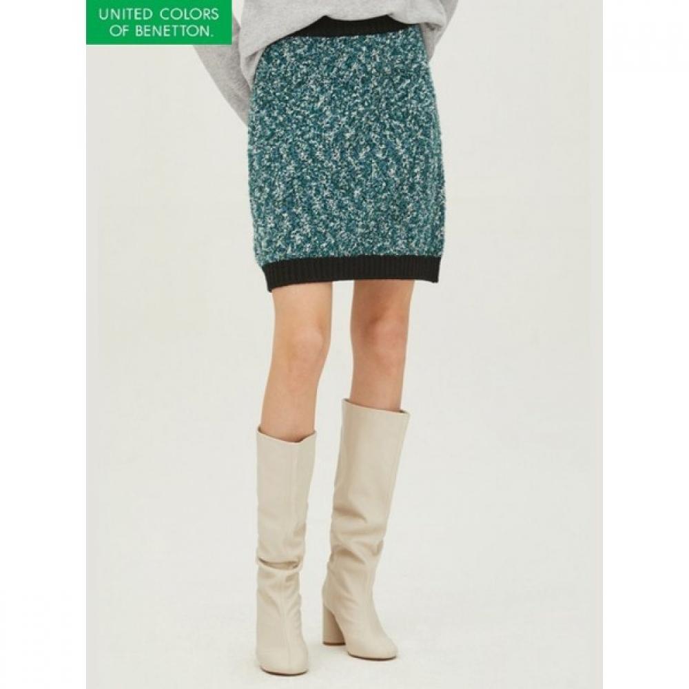 

Benetton Color Matching Bokashi Knit Skirt Bask60261 GN/OS