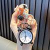 Mini Alarm Clock Keychain: Creative Ornament & Charm for Car, Bag, or Couple Gift