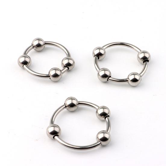 Cock Ring Prolong Intercourse Time Ergonomic Stainless Steel Delay Ejaculation Lock Ring for Male