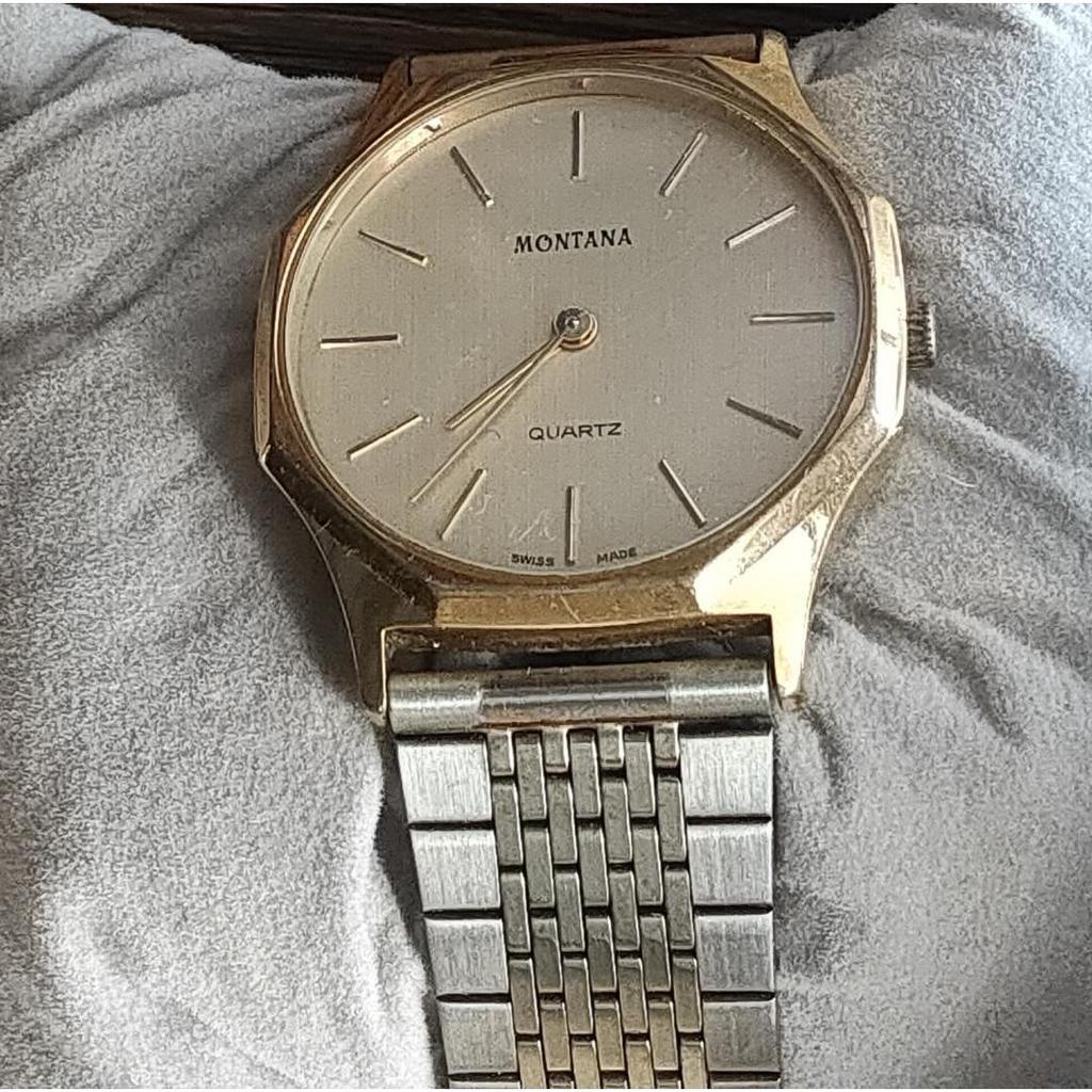 Used Montana JUNGHANS Men's Women's Watch Junk Number JK027