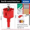 1Pcs(15-45Mm) Bi-Metal Hole Saw Single Size With Drill Spring Pvc Iron Wood Drilling Opener For Home Renovation